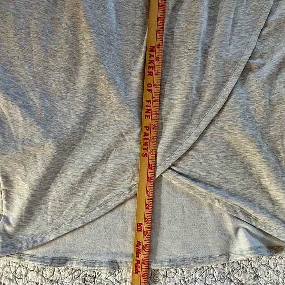 Athleta Purana Wrap Super Soft Heather Gray Cowl Neck Hooded Sweater - Picture 9 of 11